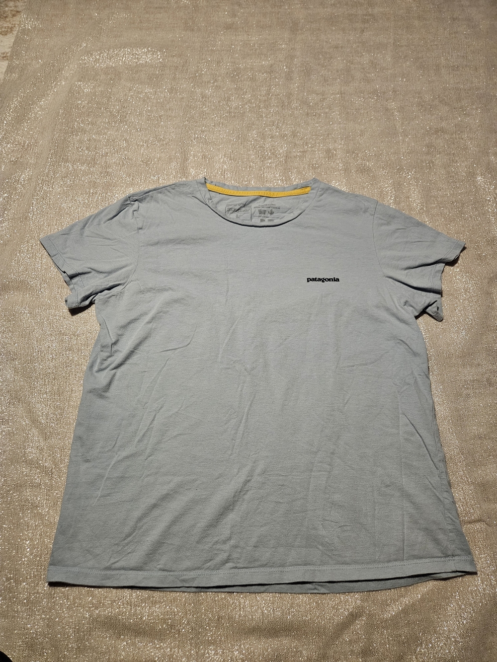Patagonia Womens Pale Blue Short-Sleeve Crew Tee